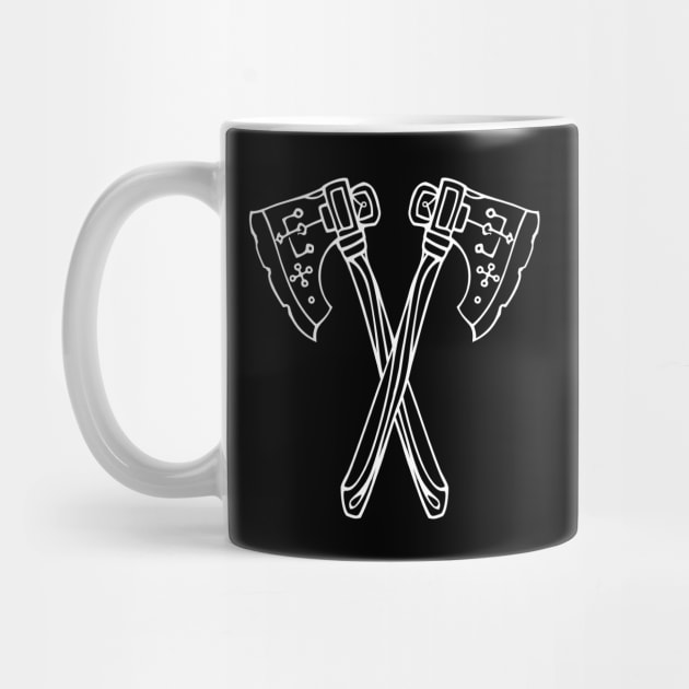 Viking Axes white by archvinde